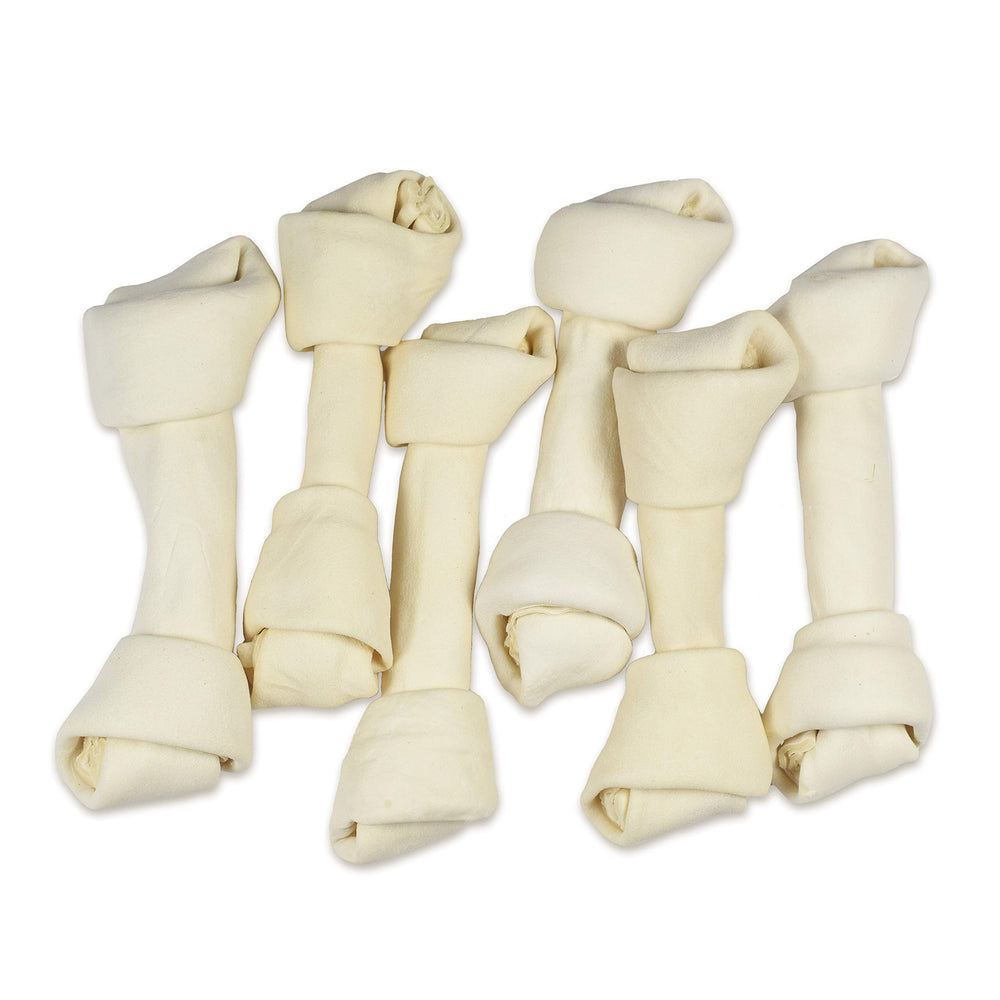 Hotspot Pets 5-pack pack shot showcasing durable rawhide bones for long-lasting chews.