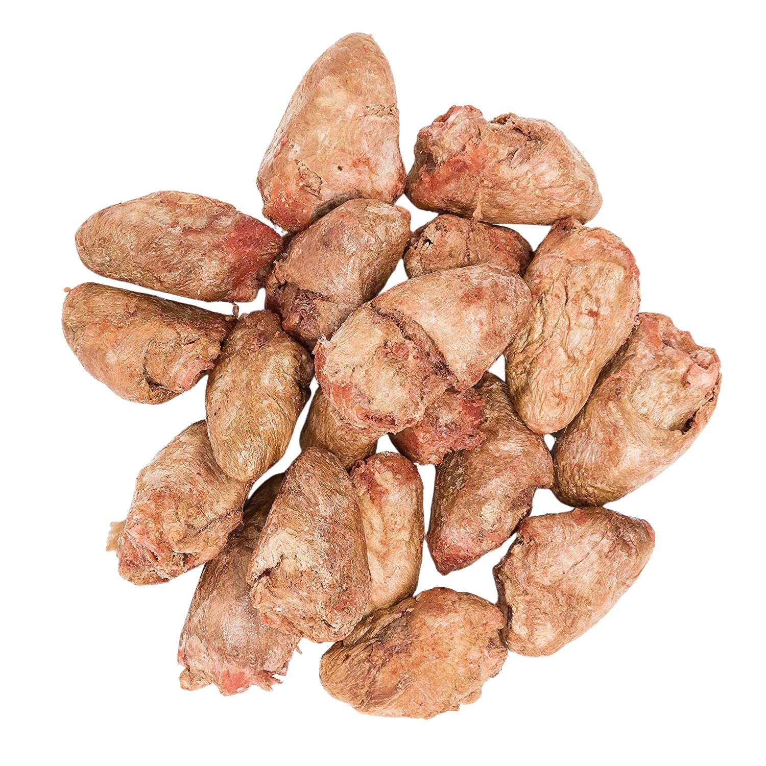 Hotspot Pets freeze dried chicken hearts bag close-up, single-ingredient treat for training rewards.