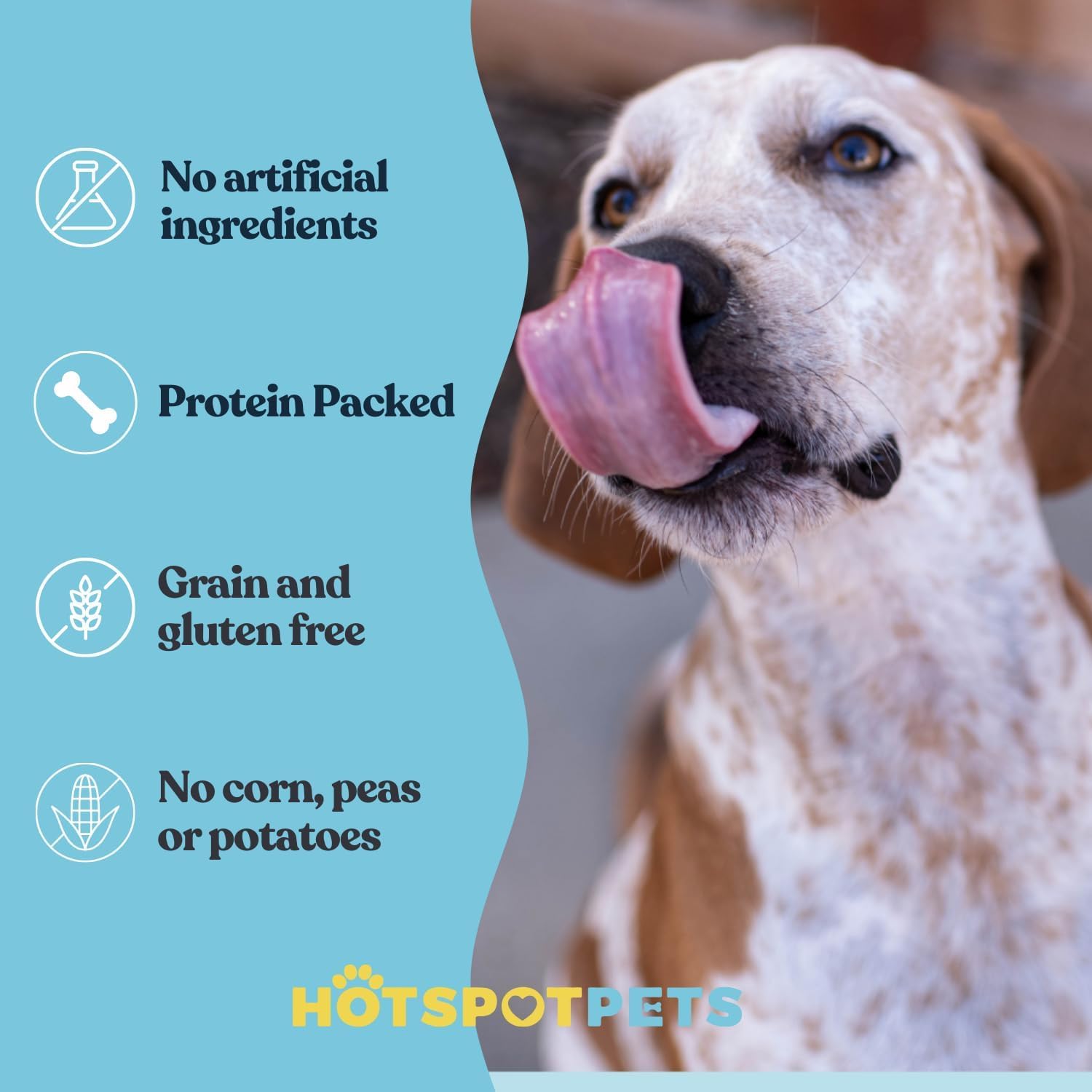 Hotspot Pets rawhide beef closeup highlights single-ingredient chew.