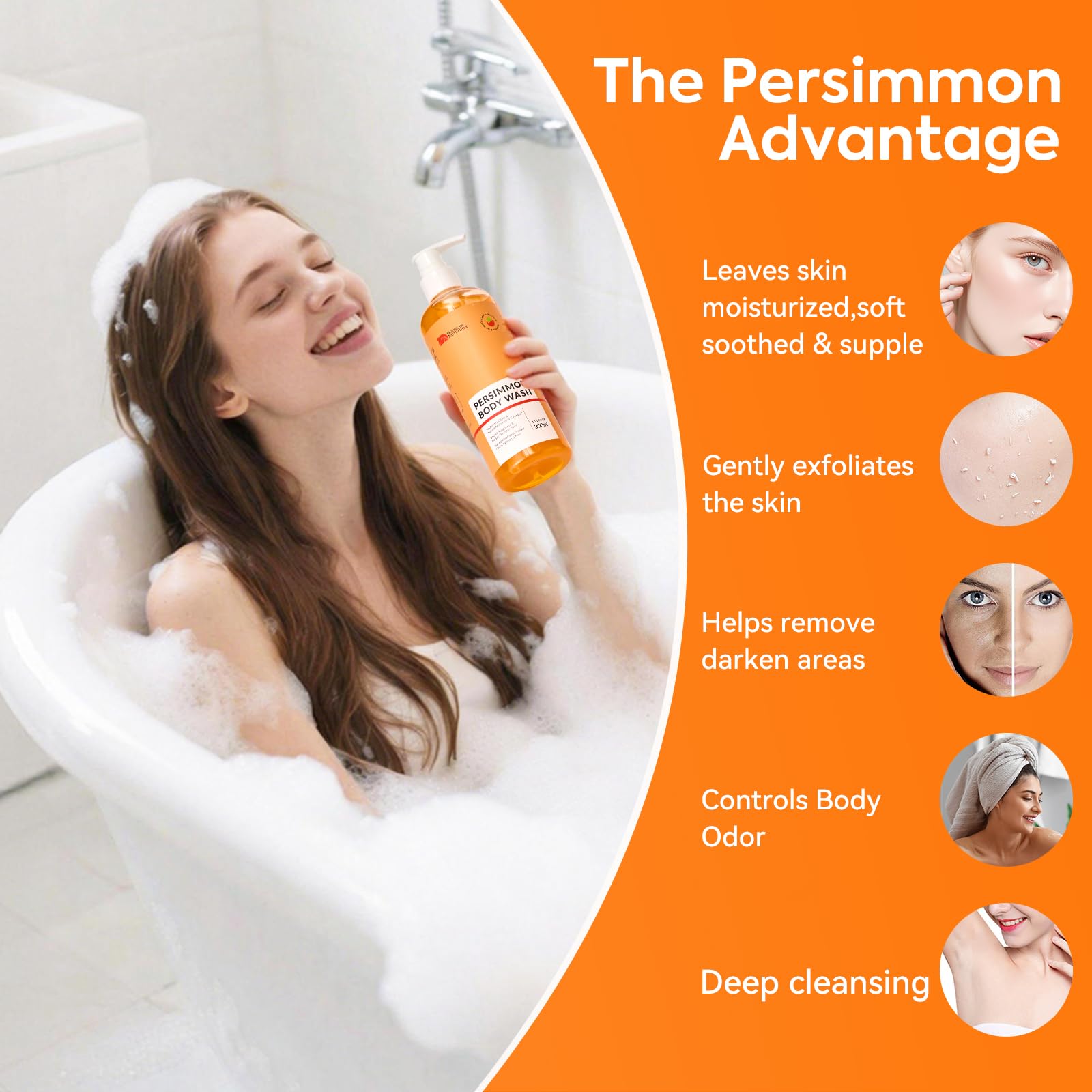 House of Nutrition Persimmon Body Wash post-workout routine refreshing cleanse.
