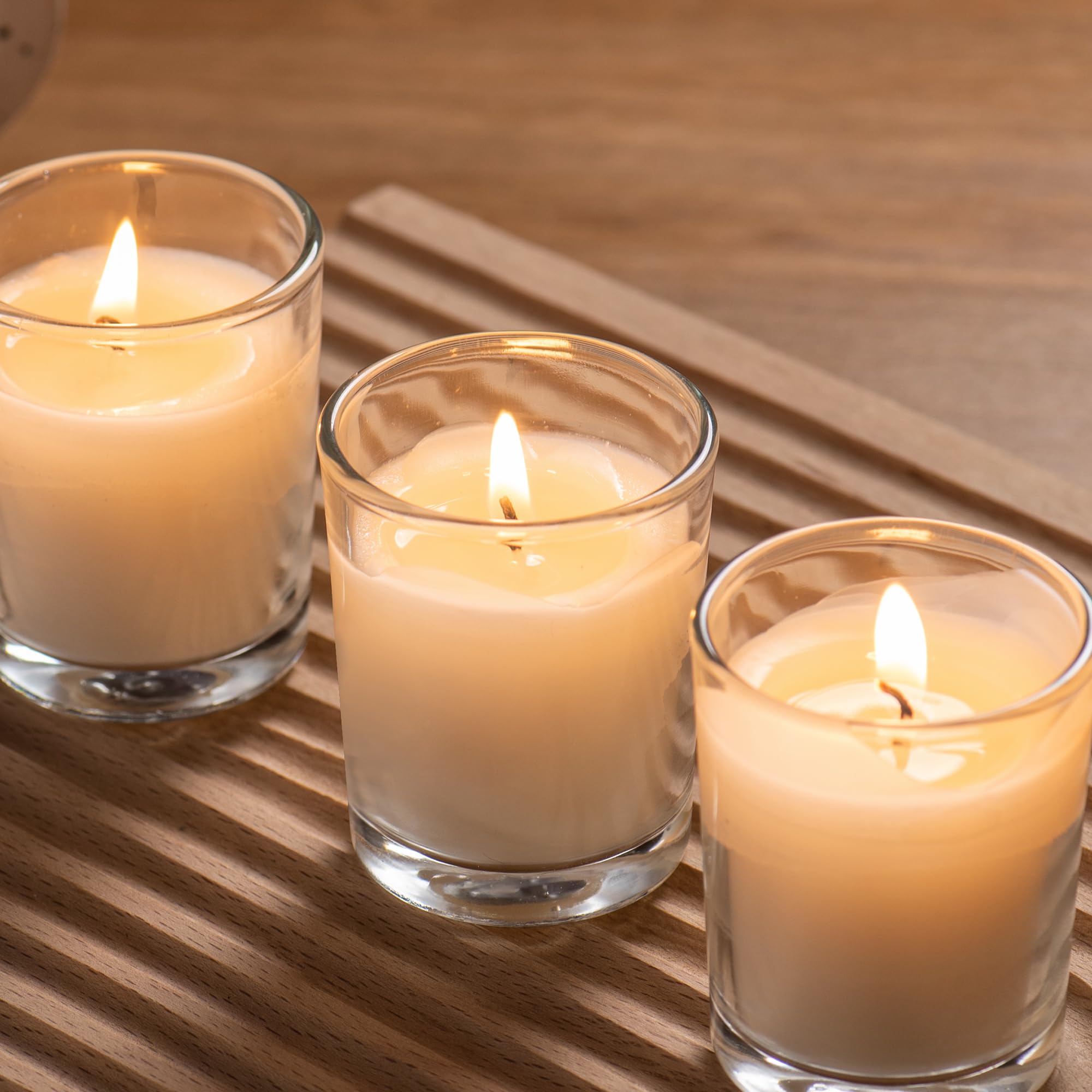 Housecret unscented candles ideal during power outages.