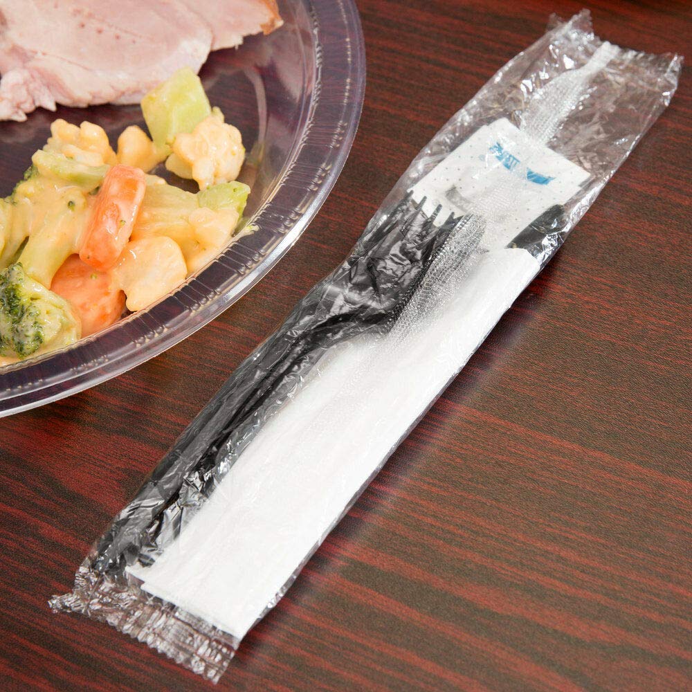 Houzzkingz USA knife fork spoon napkin salt pepper set for quick meal service