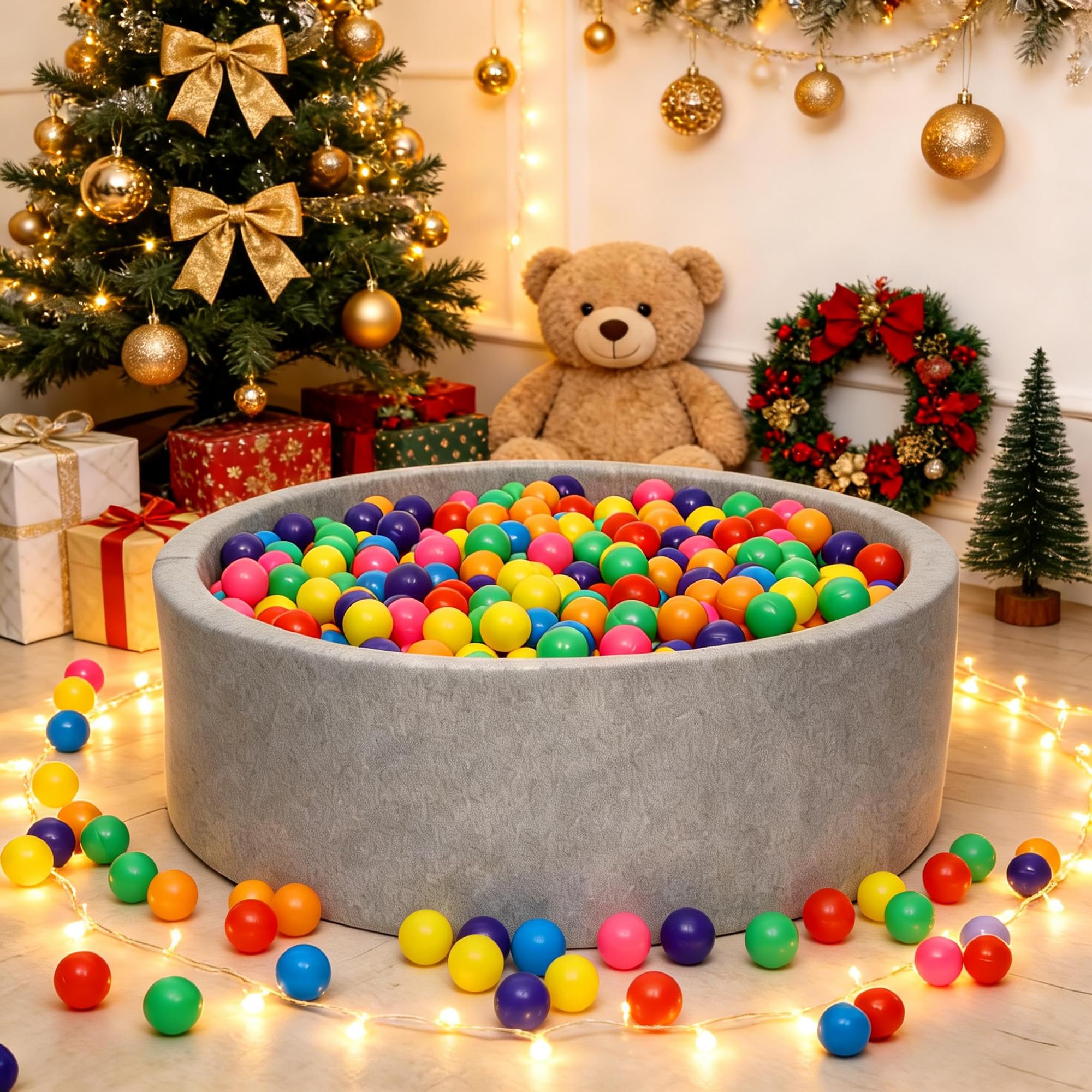 Hovenlay orange ball pit ball, vibrant color for pits and tents
