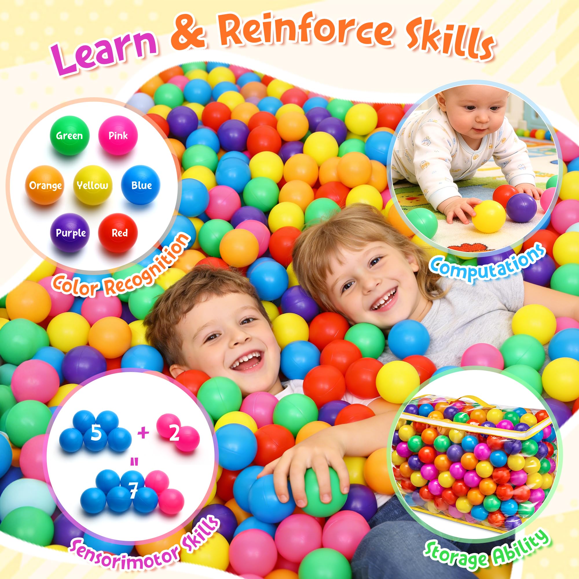 Hovenlay purple ball pit ball, adds cheer to playtime