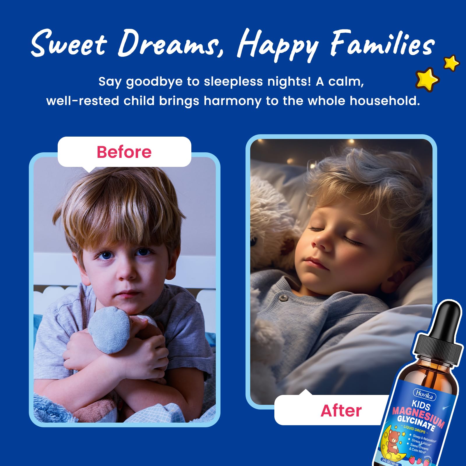 Strawberry flavored Hovika drops kid-friendly flavor for daily use