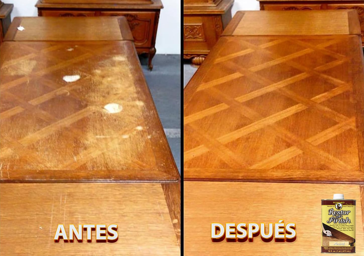 HOWARD Restor-A-Finish wipe-on application demonstrated on wood