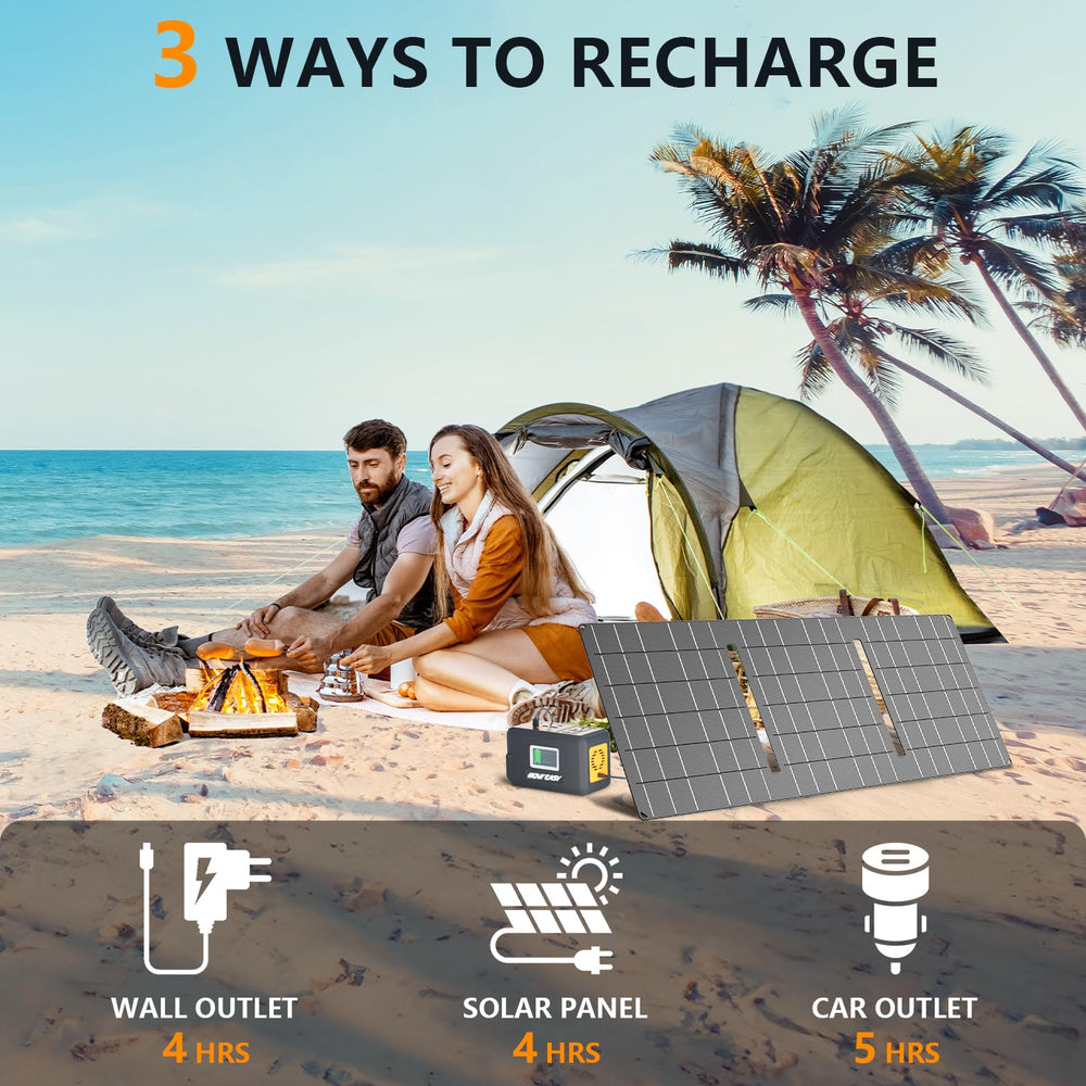 HOWEASY portable power station with 110V AC outlet for laptops and appliances