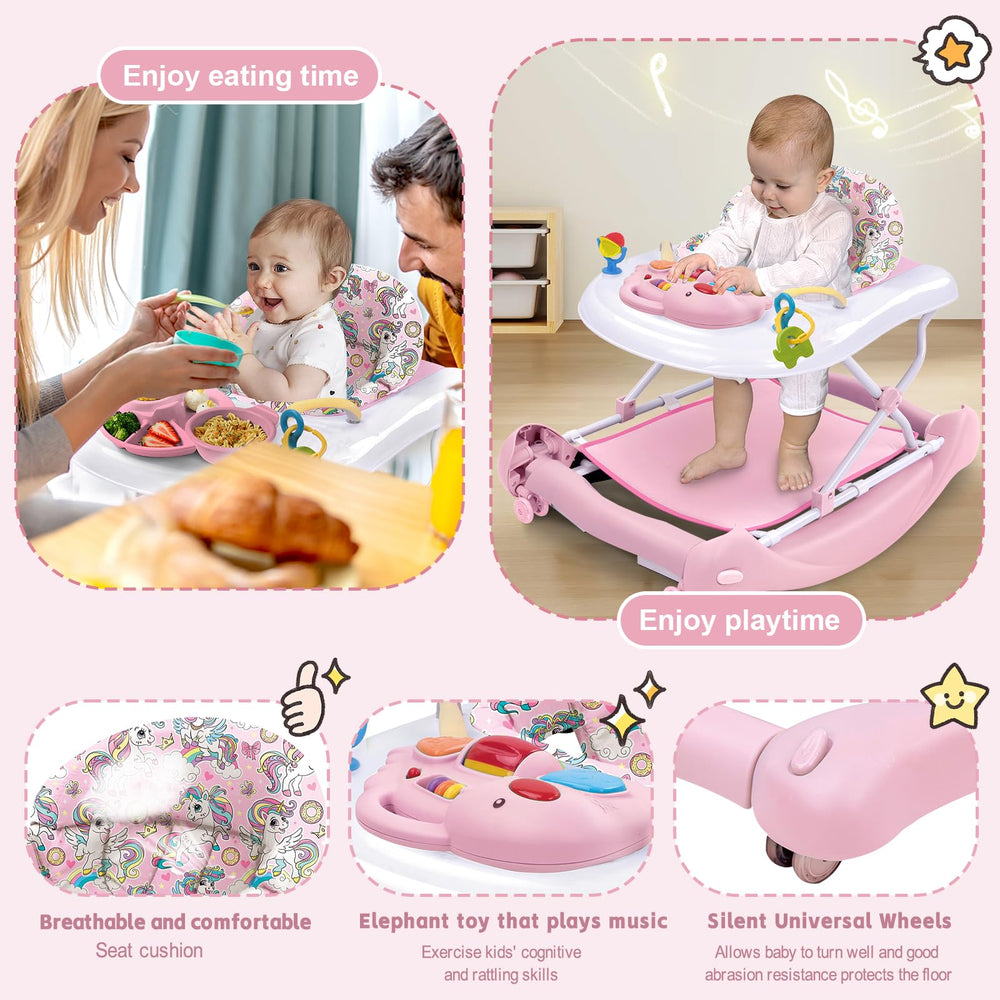 Howeemo activity panel with music and shapes to engage babies.