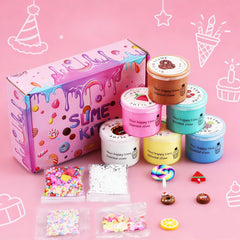 Howlaiwoo Butter Slime Kit pack 2 features non-sticky texture for mess-free fun.