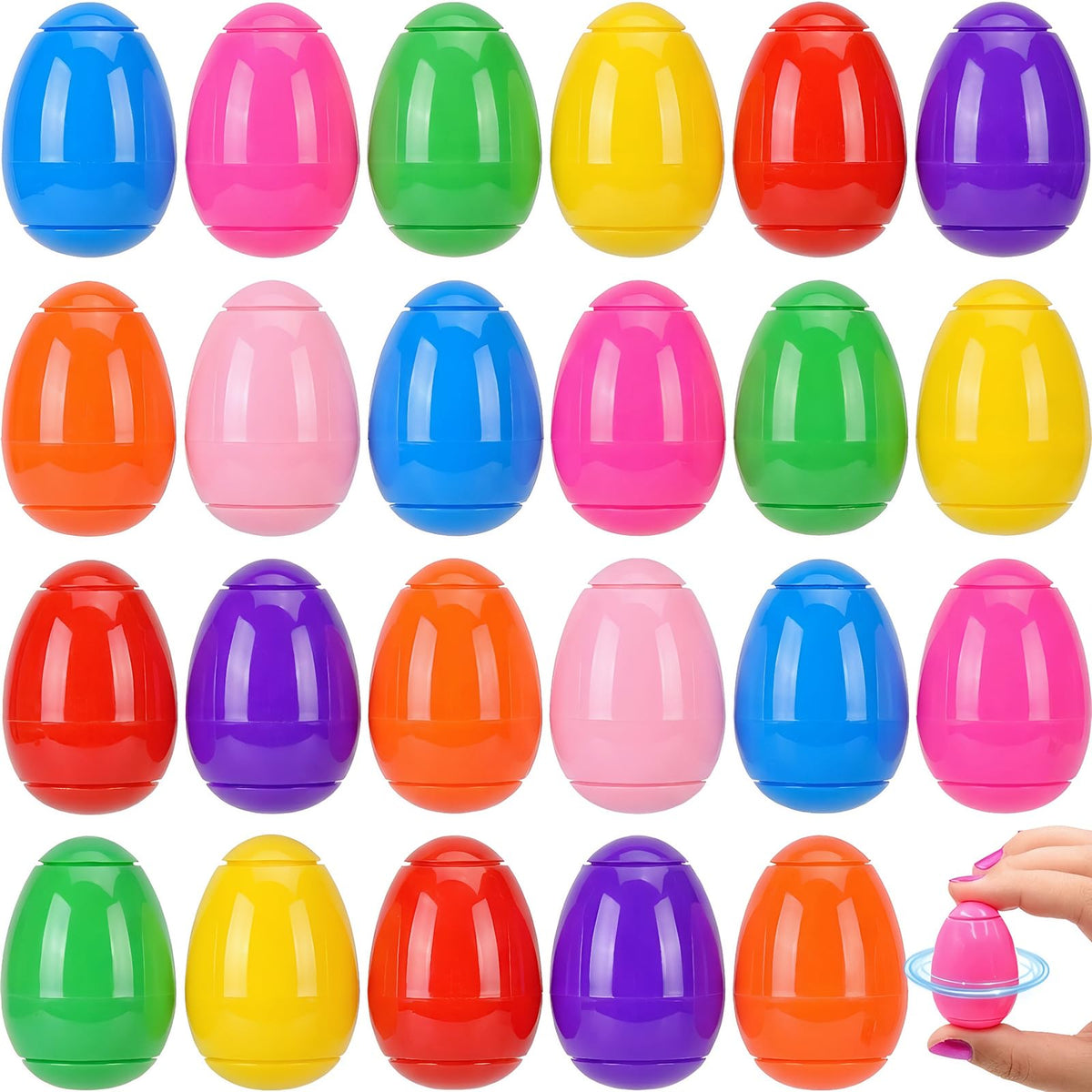 Howzcci Easter egg spinner in vibrant colors for kid-friendly Easter fun and stress relief.