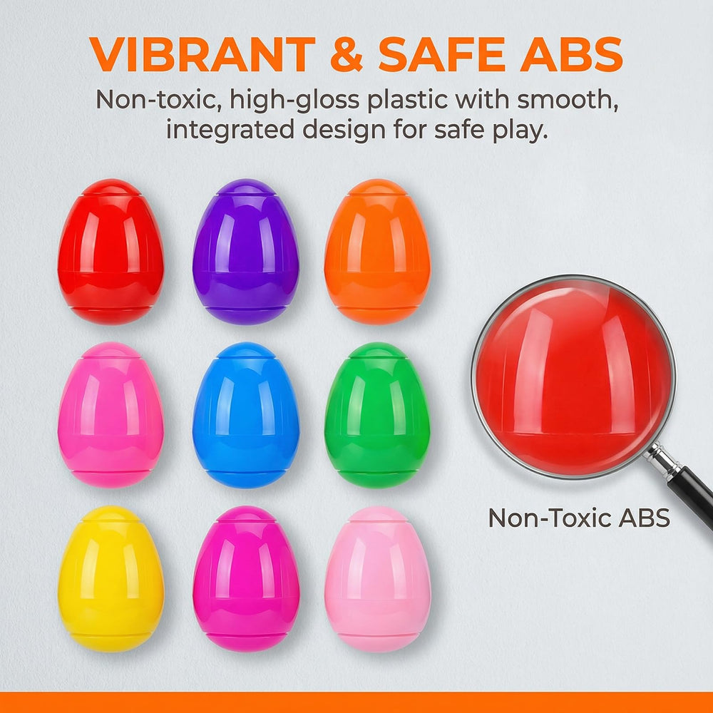 Bright eight-color design offers varied sensory experiences during play.