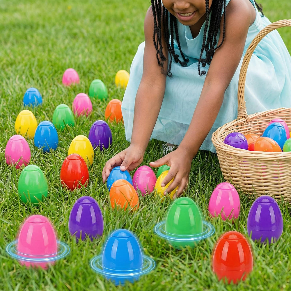 Sturdy plastic construction ensures safe, lightweight Easter toy for kids.