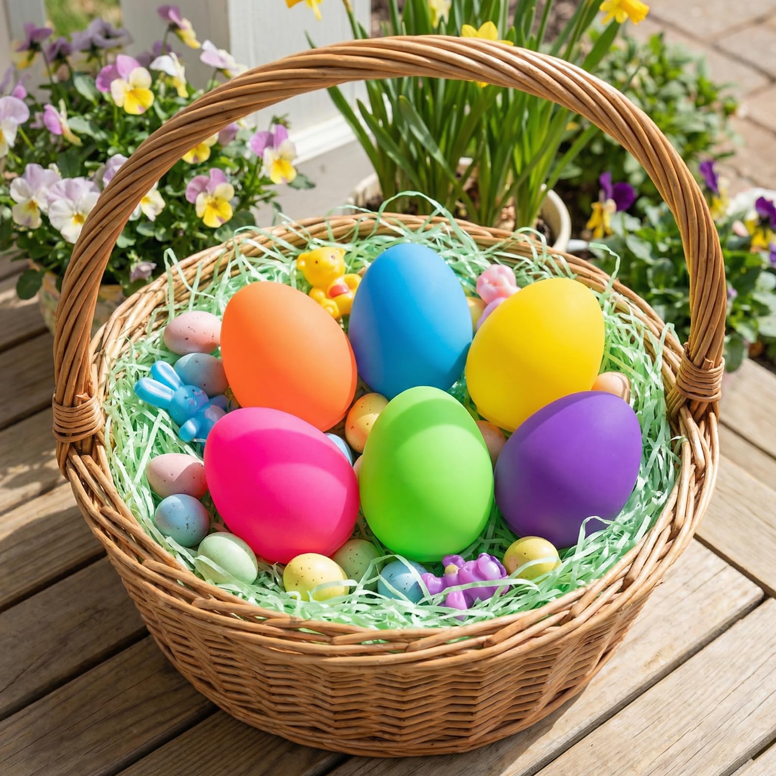 Howzcci Easter egg stress ball closeup, showing soft elastic material