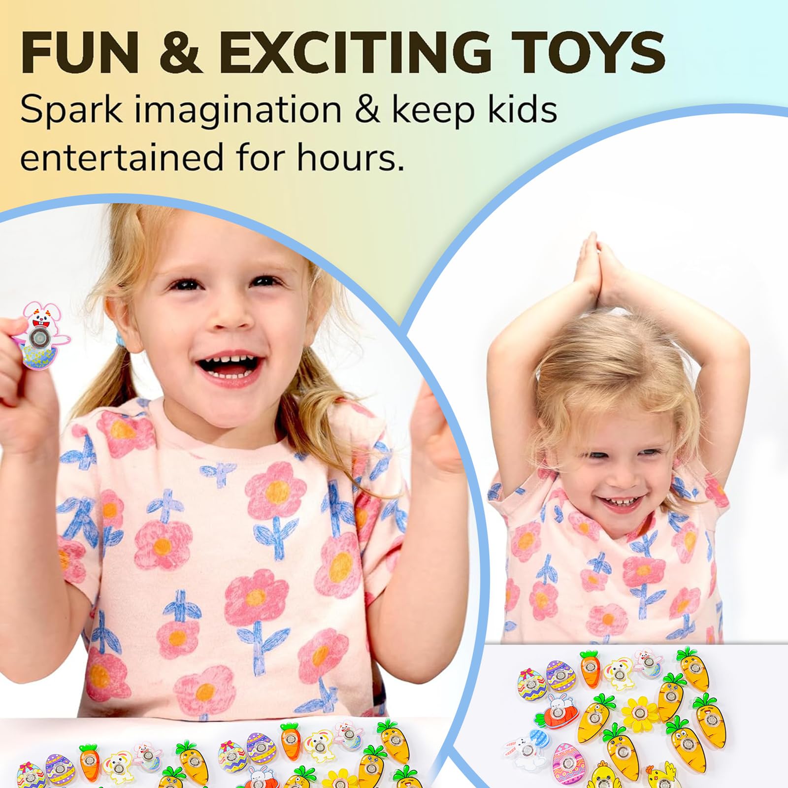 Howzcci Easter fidget spinner design 6 lightweight with durable bearings for smooth spins.
