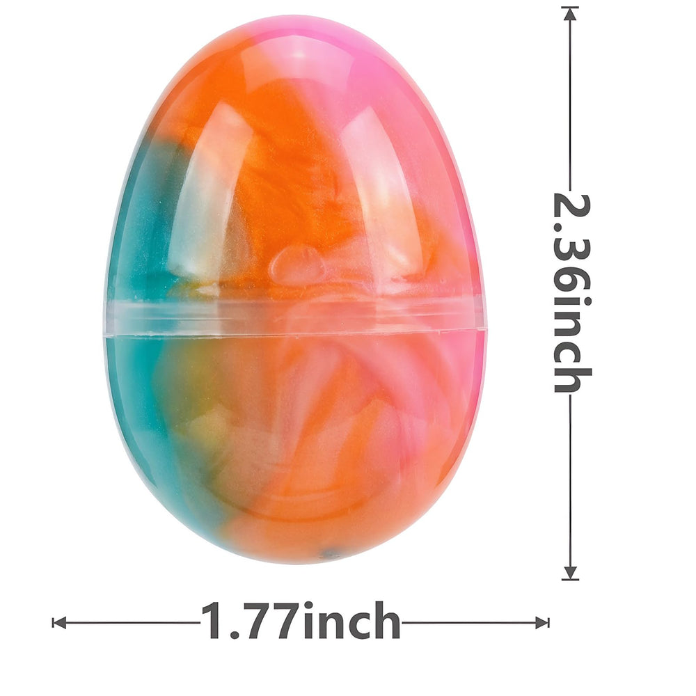 Howzcci slime eggs inside a transparent gift box, ready for gifting and display.