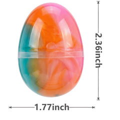 Howzcci slime eggs inside a transparent gift box, ready for gifting and display.