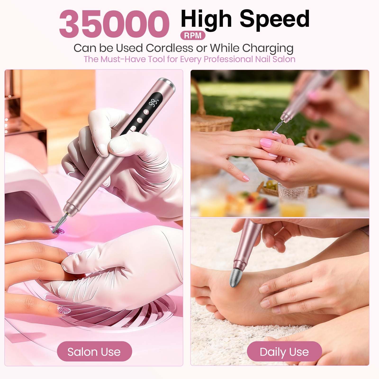 Hoxida sanding bands bundle for varied nail finishes