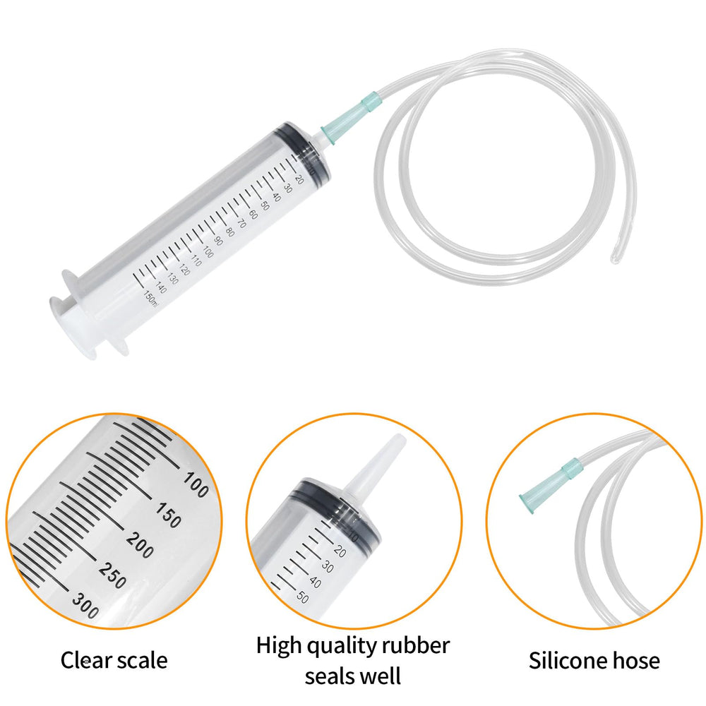 Hoypeyfiy syringe with adapter securely connects to tubing during use