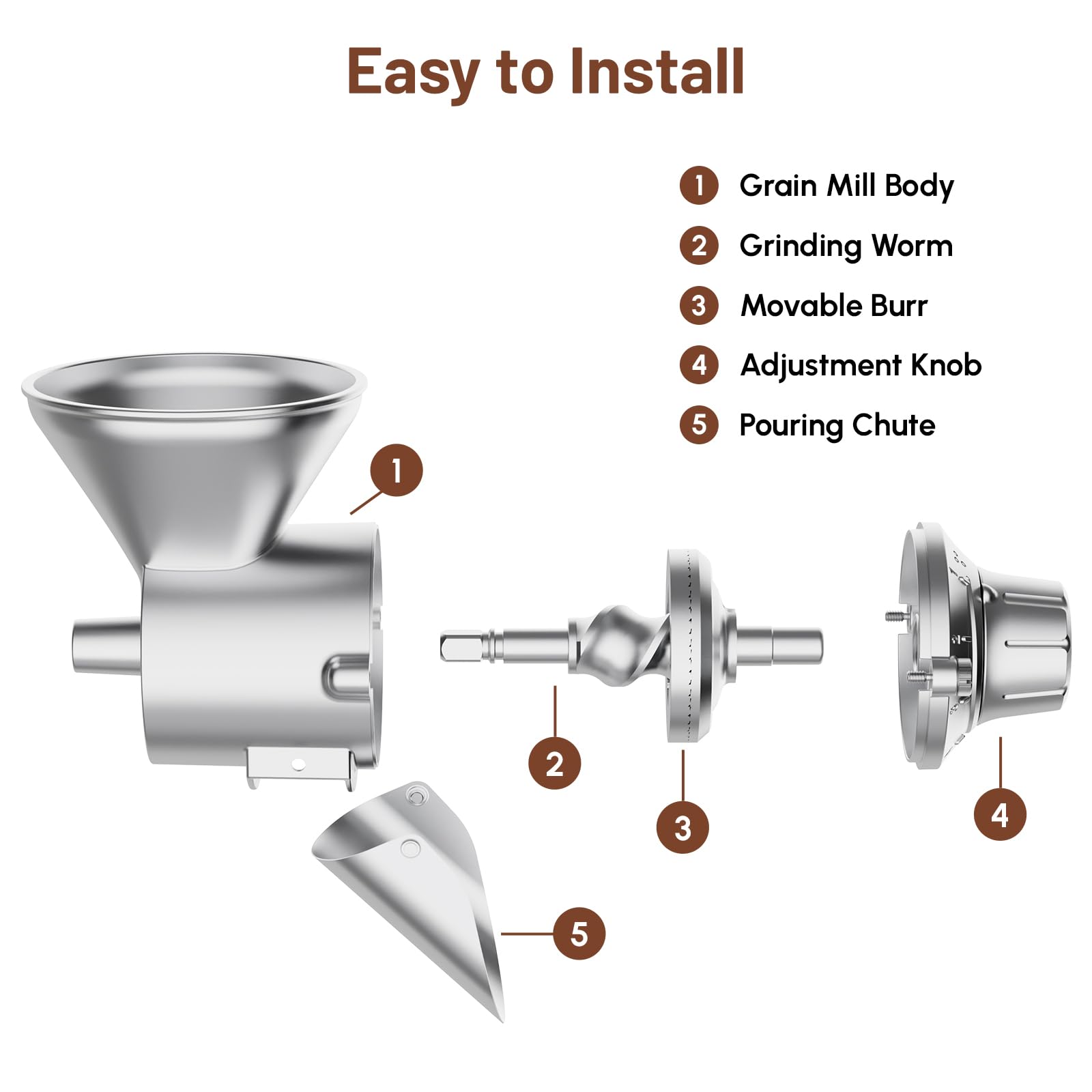 Cooling breaks between batches protect the HOZODO grain mill.