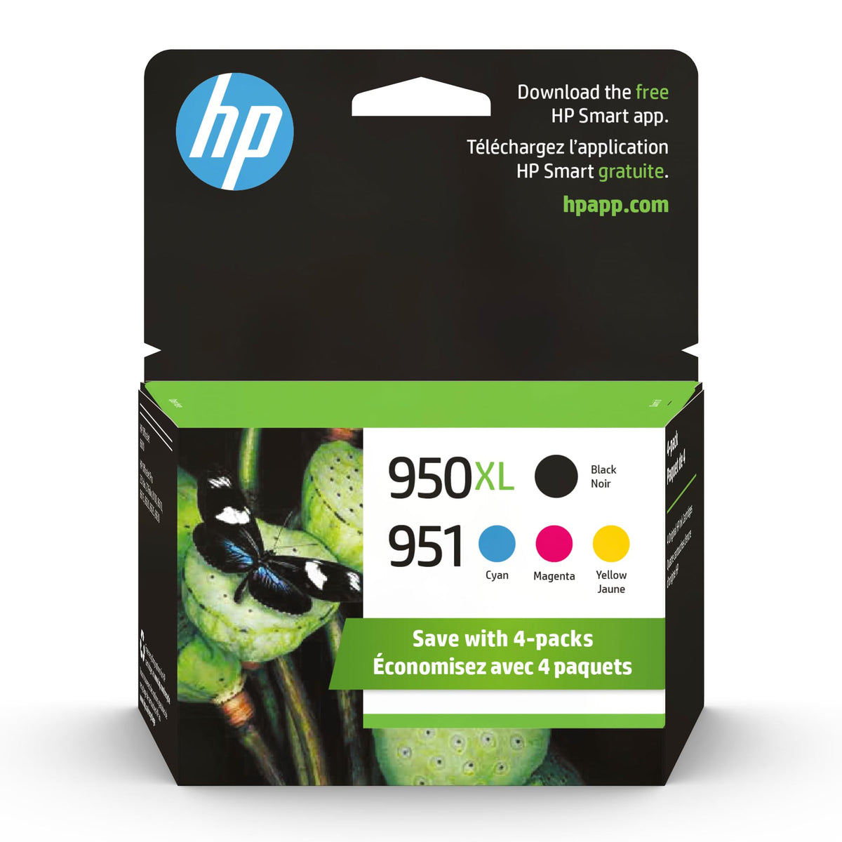 HP 951 black ink cartridge for crisp, long-lasting text.