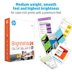 HP Papers ColorLok technology closeup delivers brighter colors and deeper blacks.
