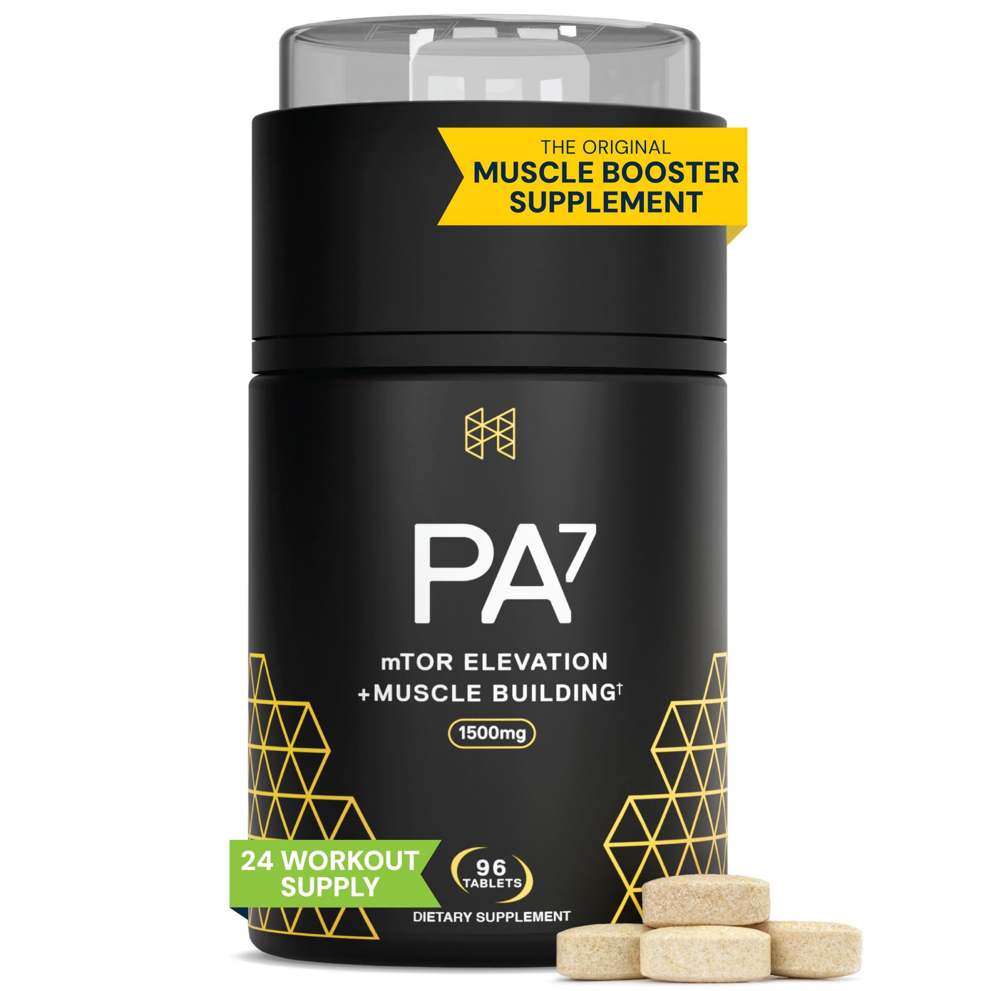 HPN PA(7) bottle front showing product branding for muscle support