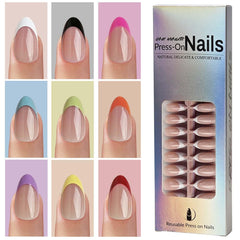 HPYFOI glossy full-cover nails pack with a salon-like finish