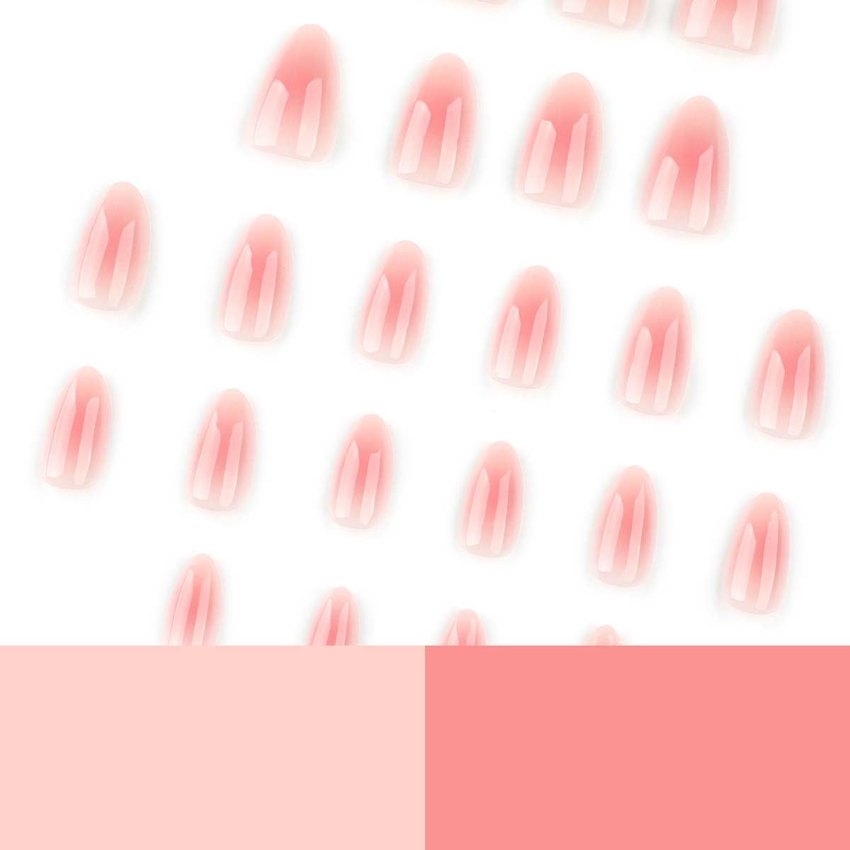 HPYFOI Pink Aura jelly tabs close-up enabling quick press-on fit.
