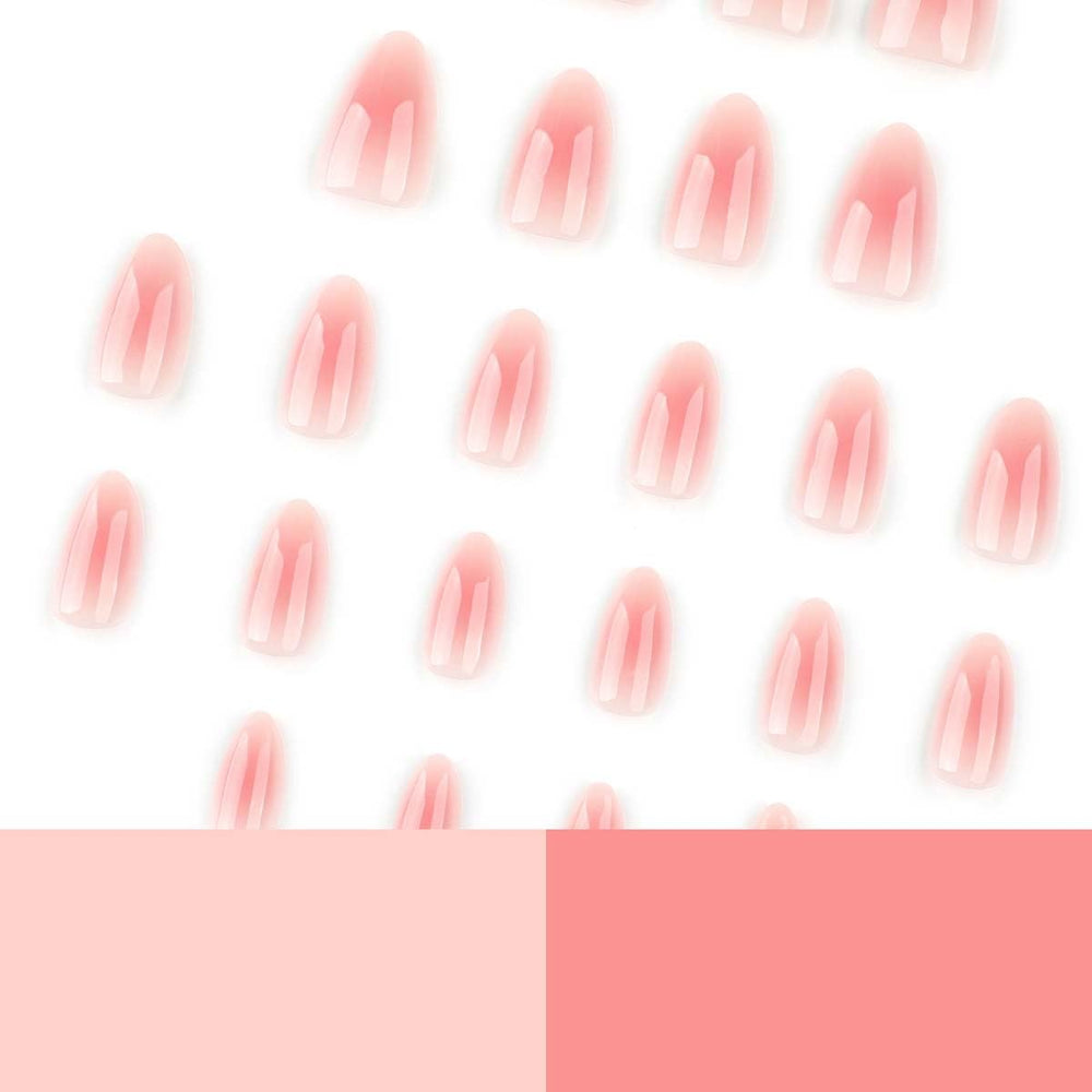 HPYFOI Pink Aura jelly tabs close-up enabling quick press-on fit.