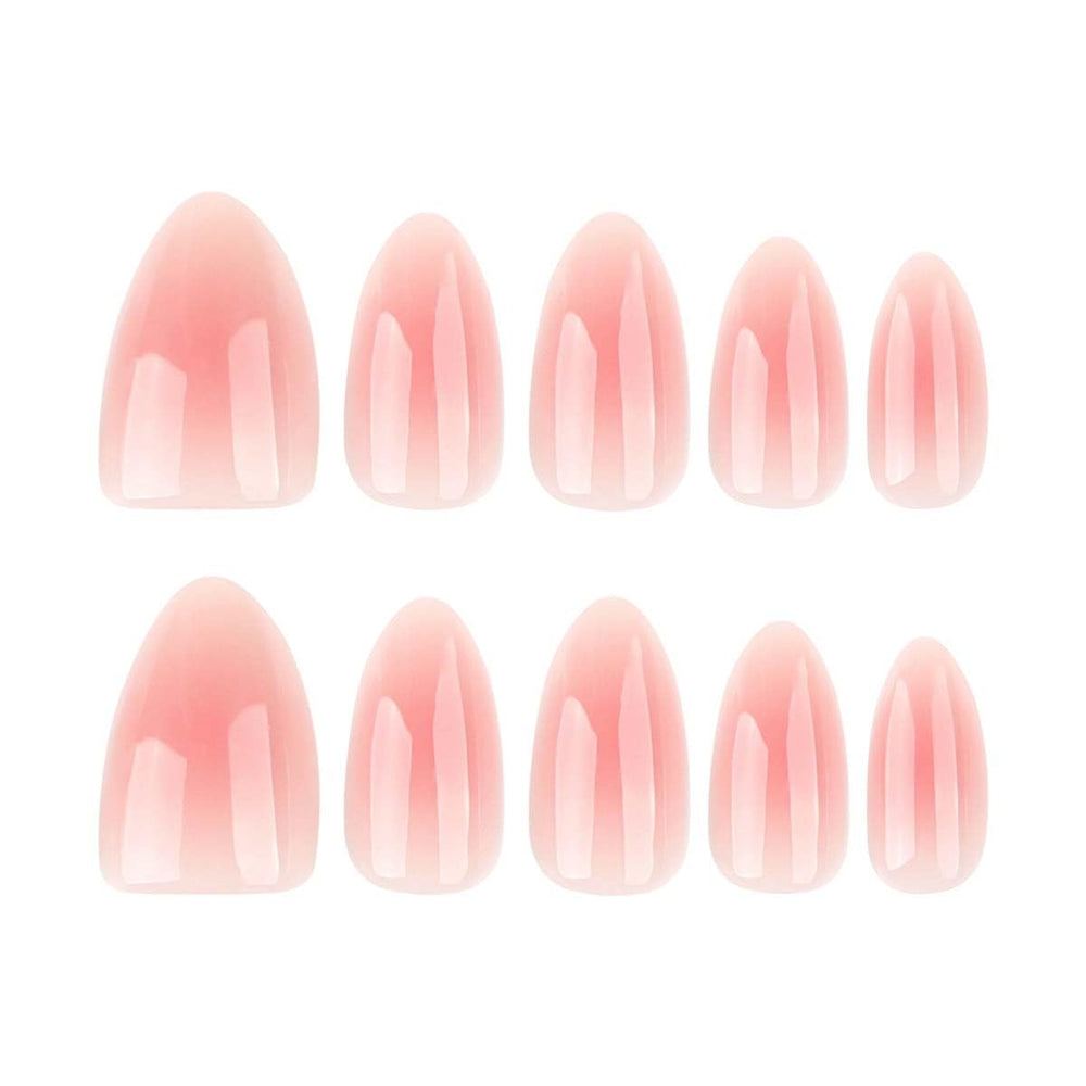 HPYFOI Pink Aura mini nail file and wooden stick for shaping and removal.