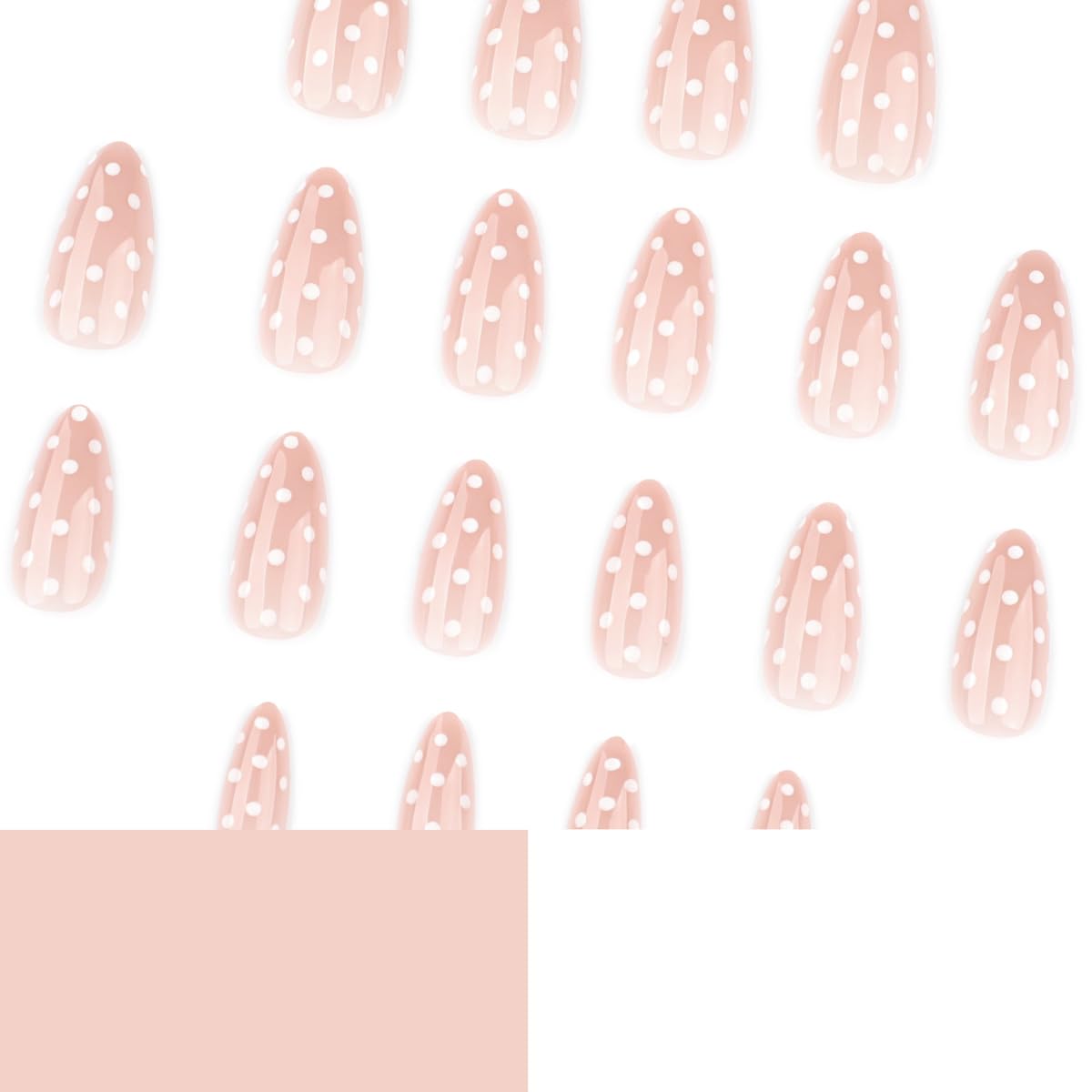 HPYFOI polka dot nails application kit included for easy DIY nails