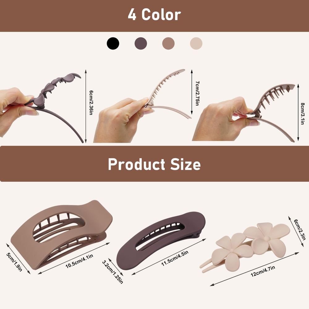HQ-SITE square clip matte blonde matches light hair for seamless finish