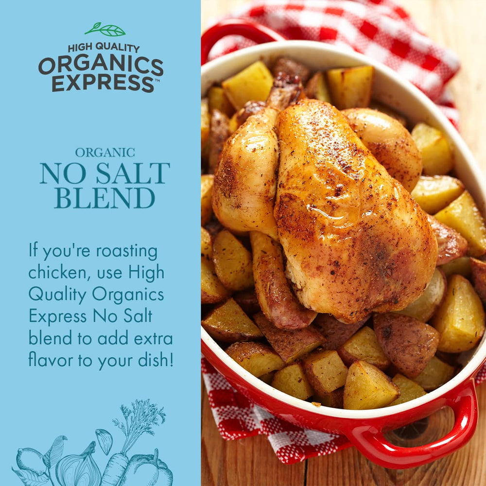 HQO organic spices packaging emphasizes non-GMO and kosher quality