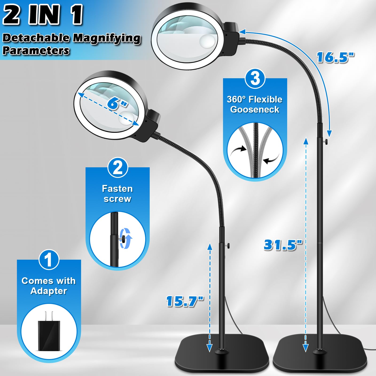 HQGZQL heavy metal base ensures smooth, wobble-free operation
