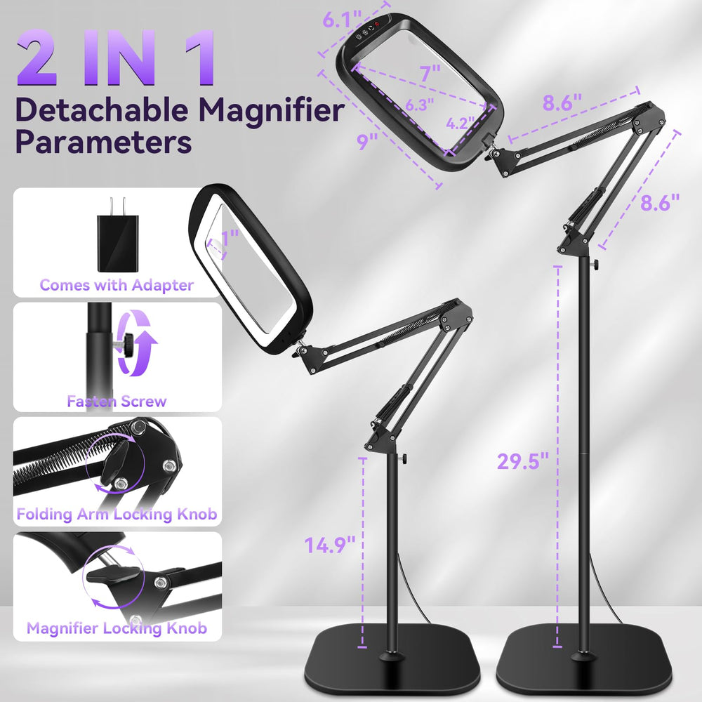 HQGZQL swivel height adjustment enhances ergonomic viewing comfort.