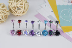 HQLA belly button ring gift-ready packaging with velvet bag.