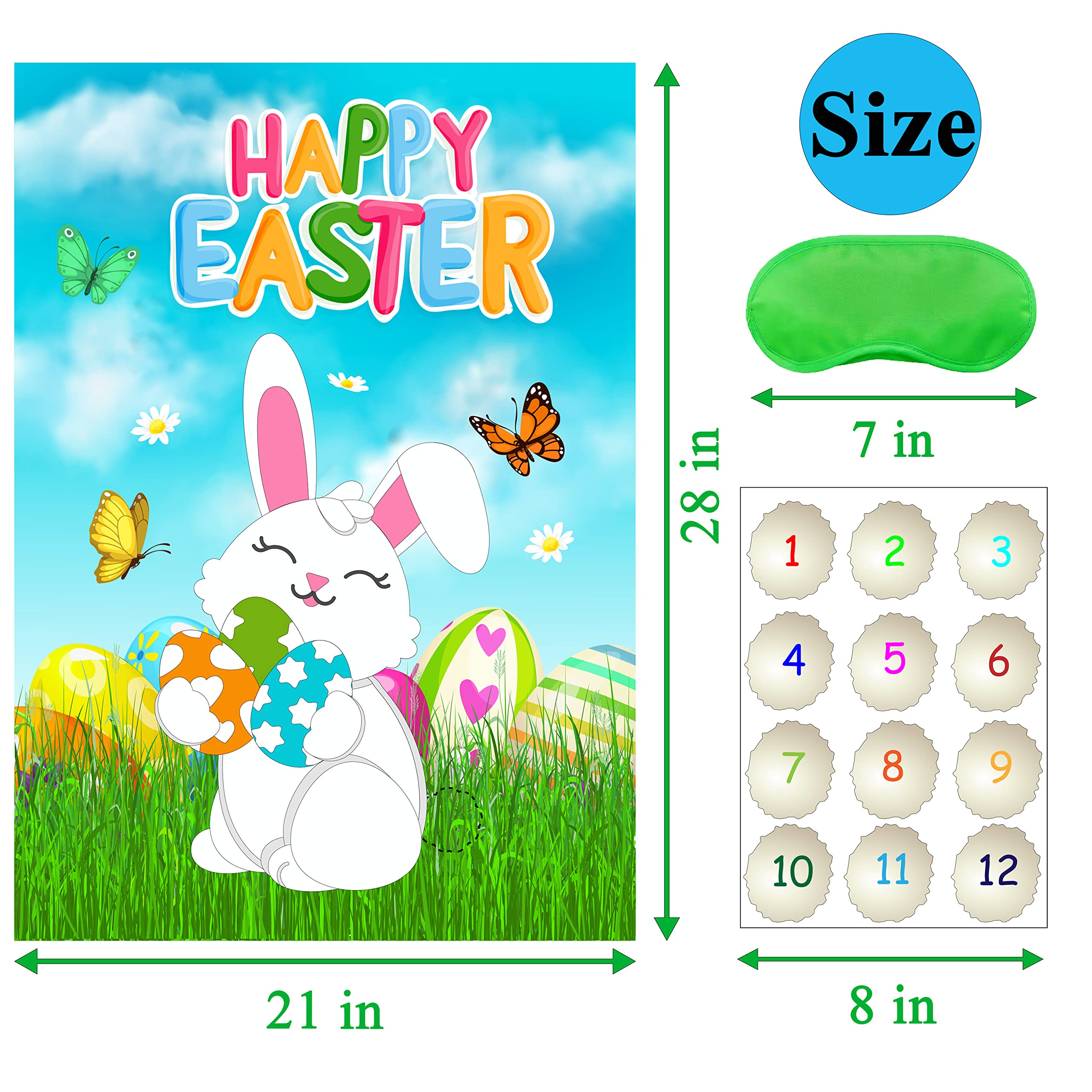 HRENCY reusable tail stickers provide mess-free Easter gameplay.