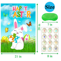 HRENCY reusable tail stickers provide mess-free Easter gameplay.