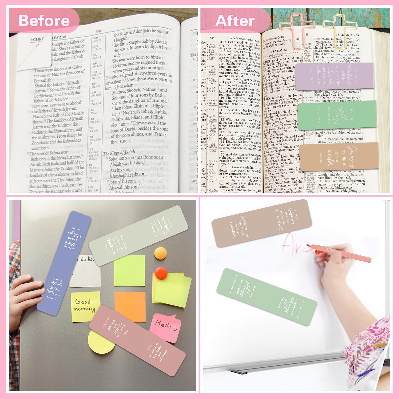 HRFGWDD cross-shaped paper clips for securing study notes