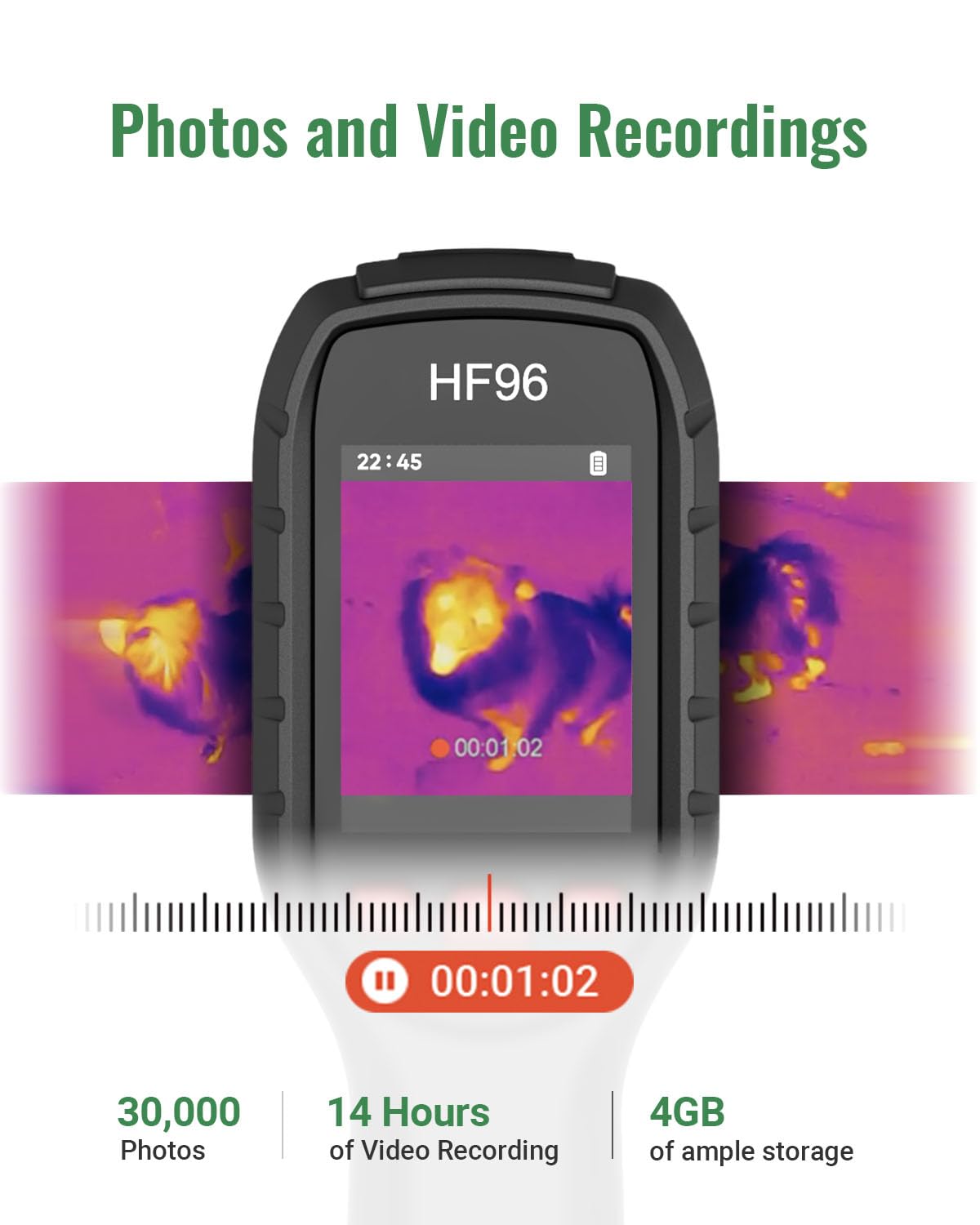 HF96 wide field of view enables quick broad-area thermography