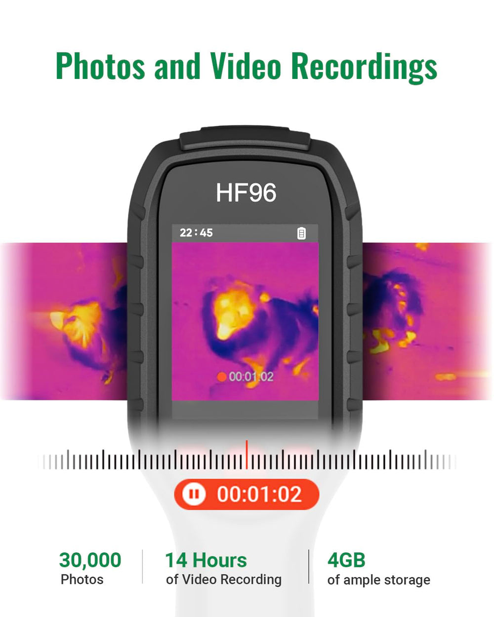 HF96 wide field of view enables quick broad-area thermography