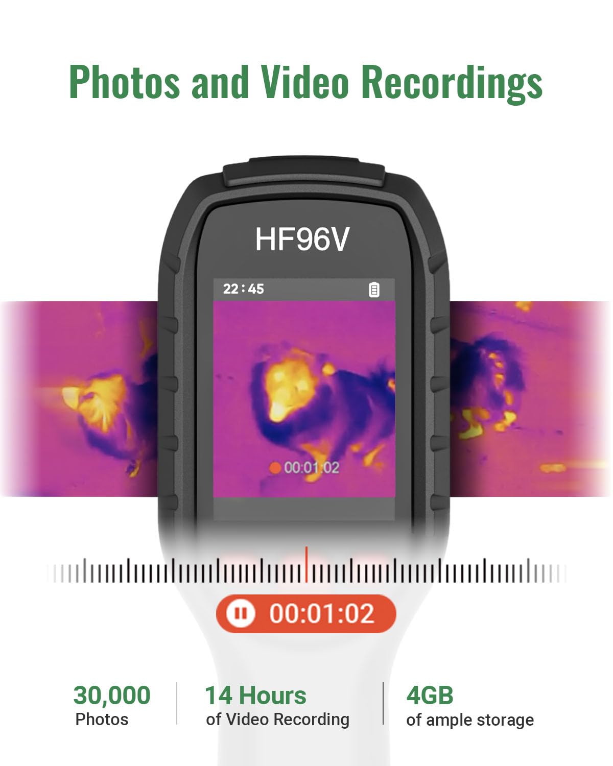 HSFTOOLS HF96V 50-degree FOV enables wide-area scanning.