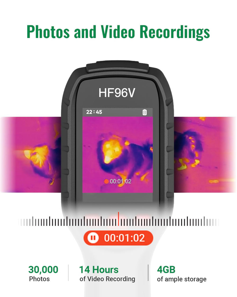 HSFTOOLS HF96V 50-degree FOV enables wide-area scanning.