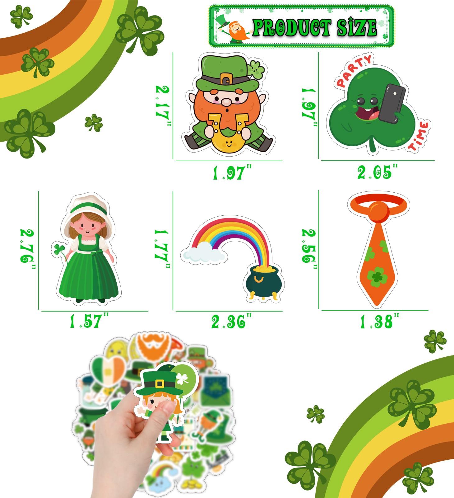 HSHFAMIIY rainbow designs for gift tags and school projects