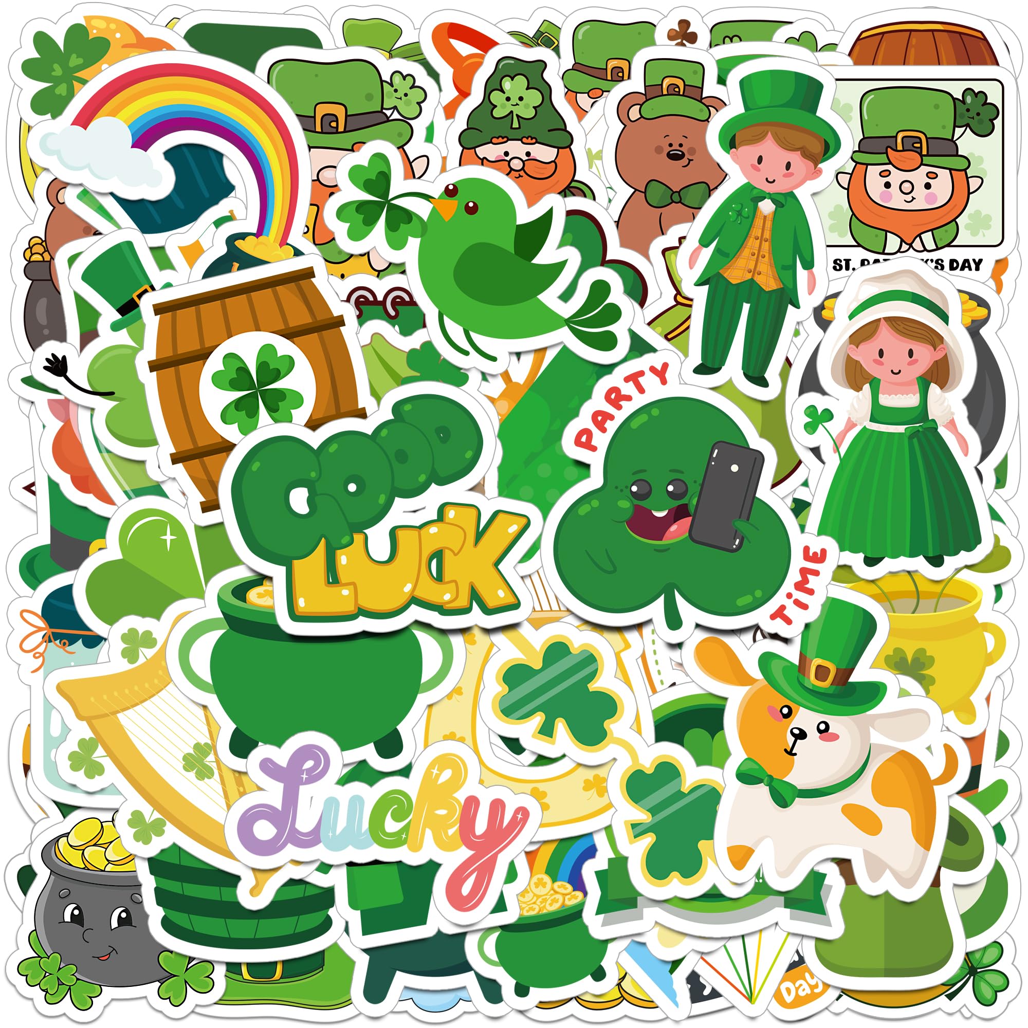HSHFAMIIY shamrock stickers for kids crafts and classroom decor
