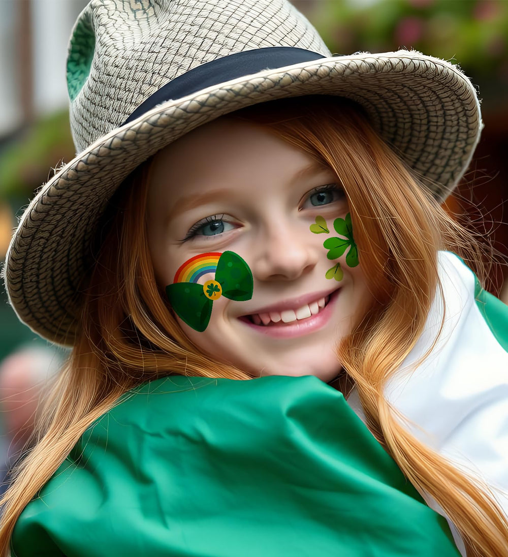 HSHFAMIIY St Patrick's rainbow tattoo for parade outfit flair.