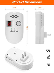 HSTMYFS 85dB alarm with visual indicator helps alert in busy spaces.