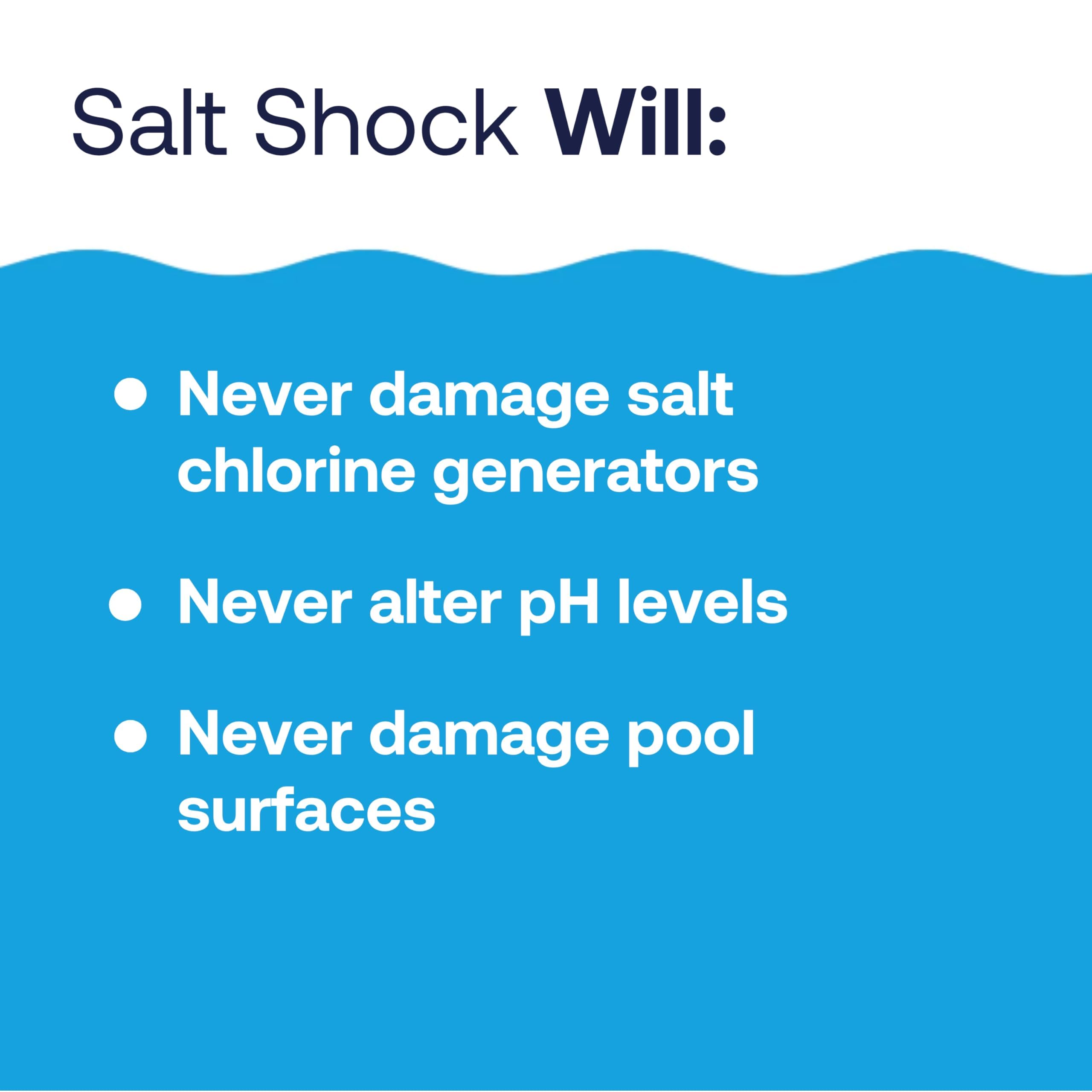 HTH Salt Shock compatibility with salt chlorine generators.