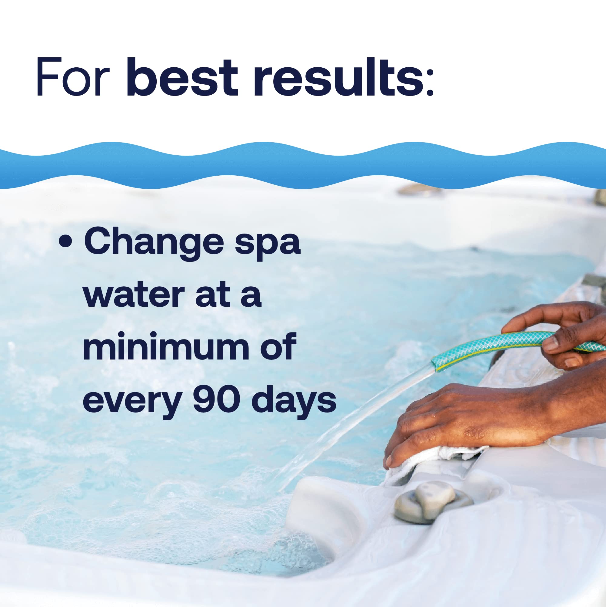 HTH Spa Clear Chlorinating Sanitizer in spa setup shows improved water comfort.