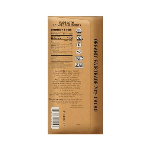 Hu bar wrap label emphasizing organic, clean branding